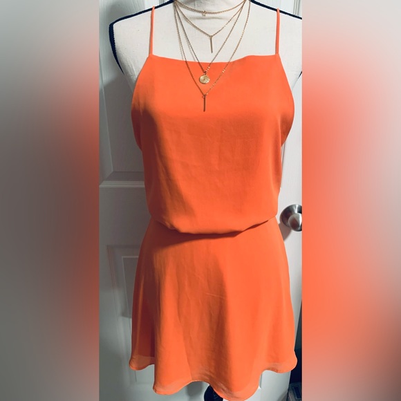 Orange Spaghetti Strap dress by Farm Rio - Picture 1 of 3